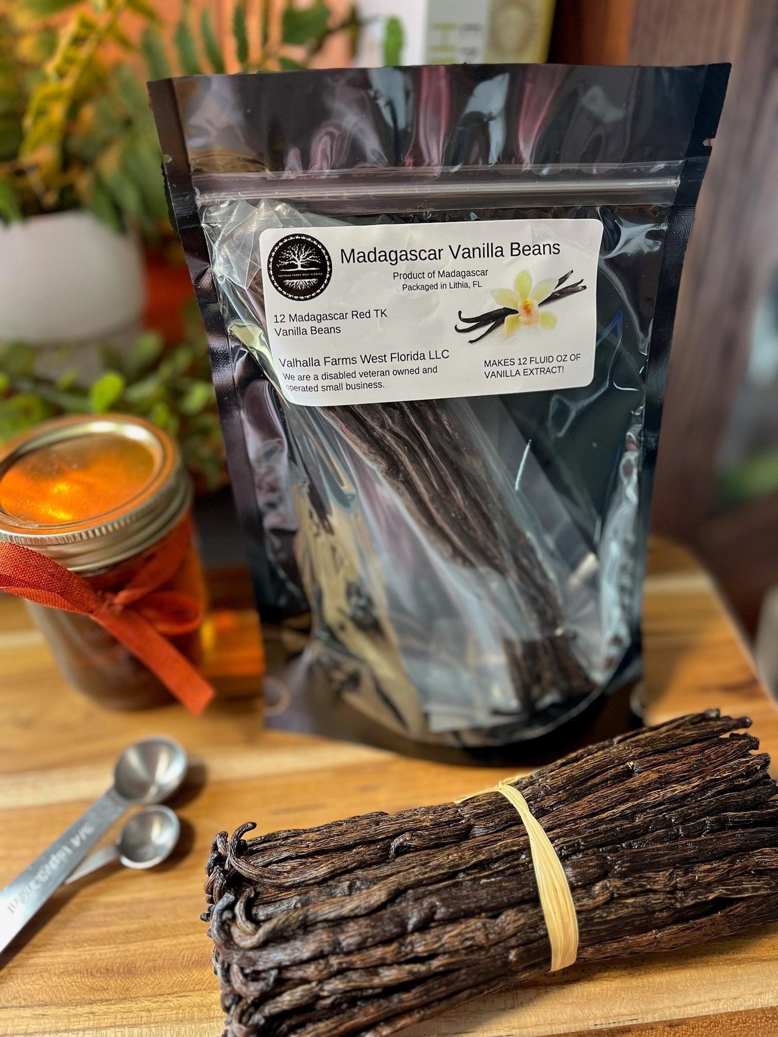 Madagascar TK Red Vanilla Beans - Valhalla Farms West Florida LLC