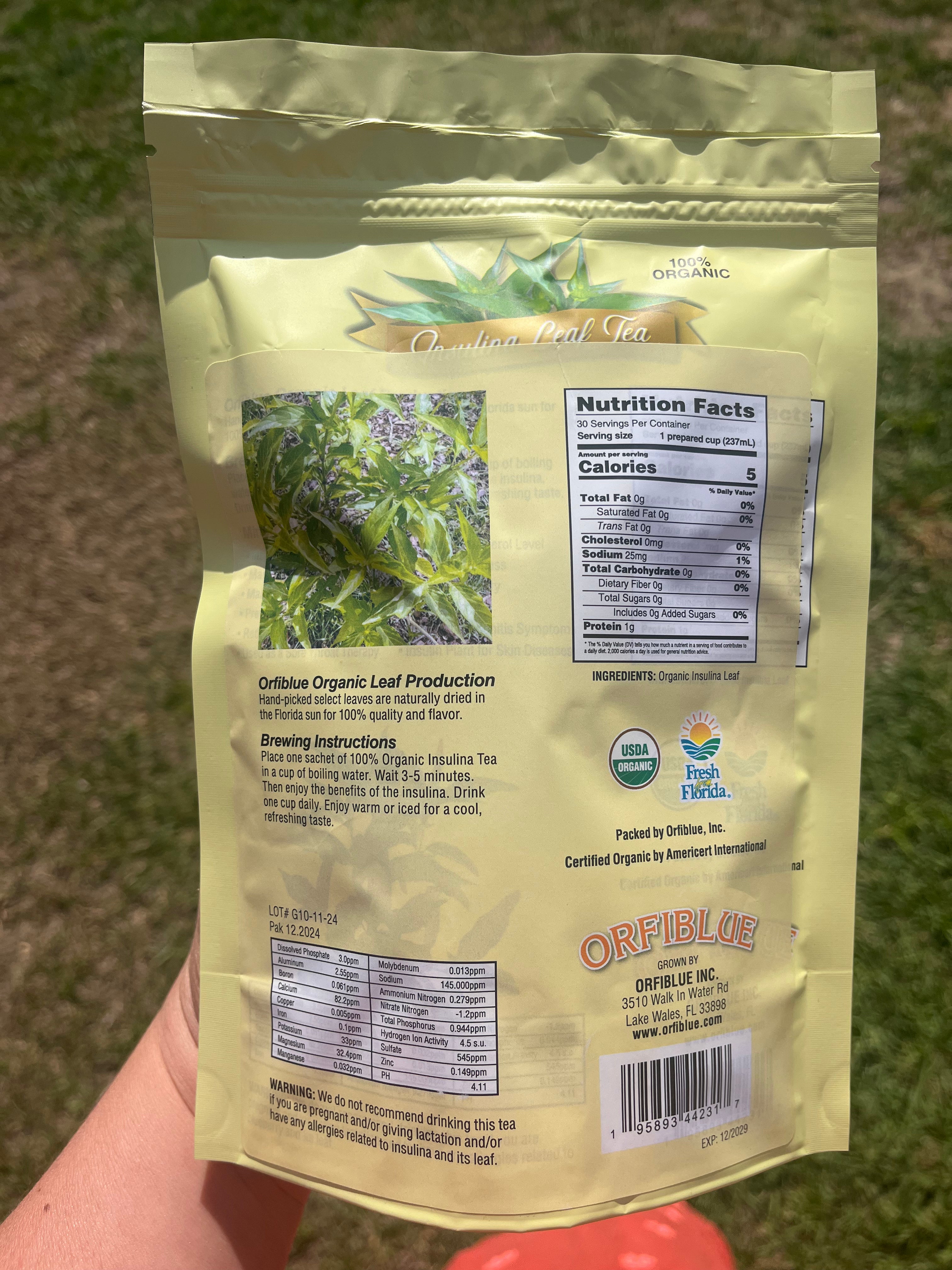 Organic Insulina Leaf Tea