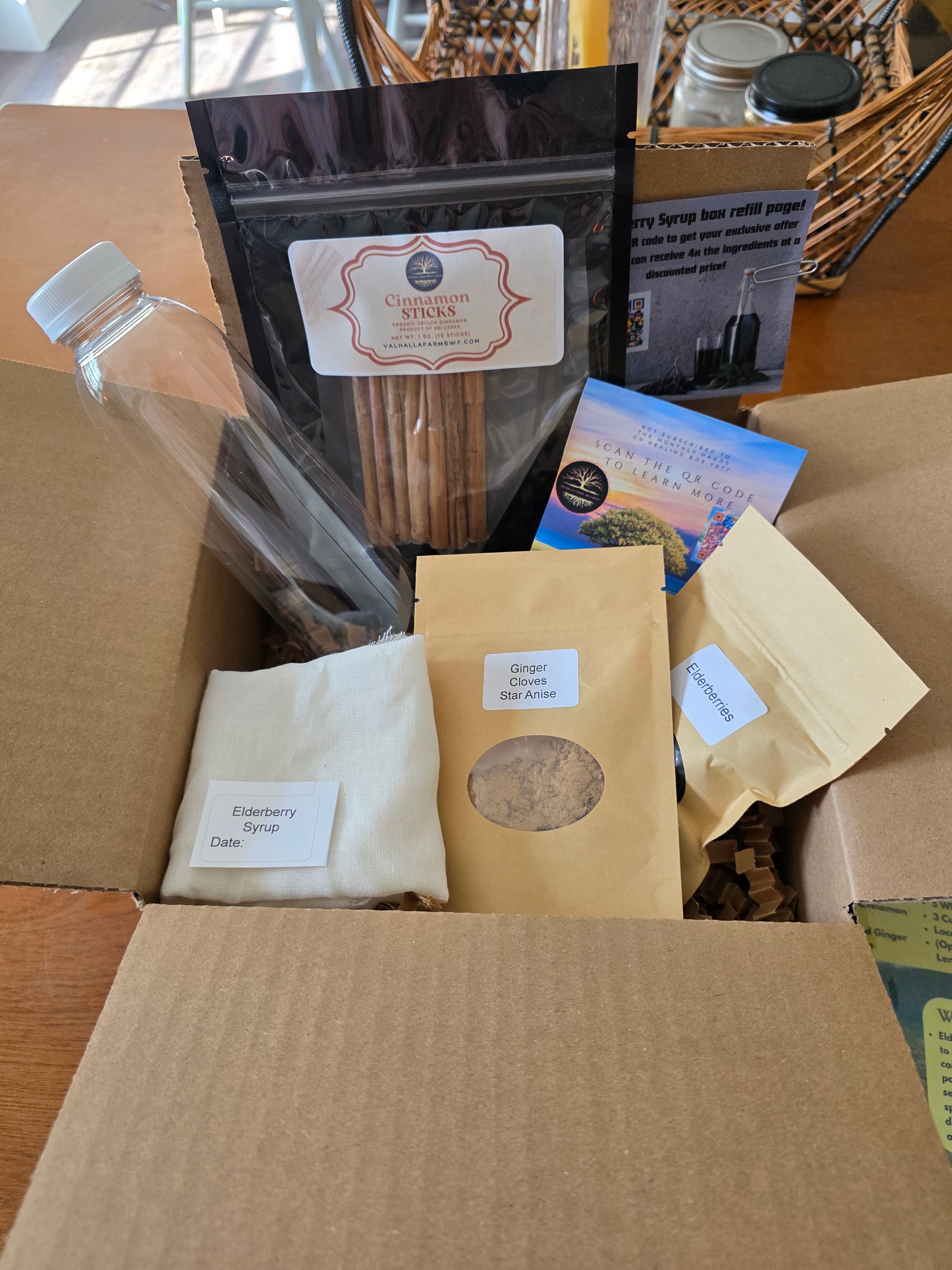 Winter Shield (January 2026)– Elderberry Syrup DIY Kit (Hands on Healing Box)