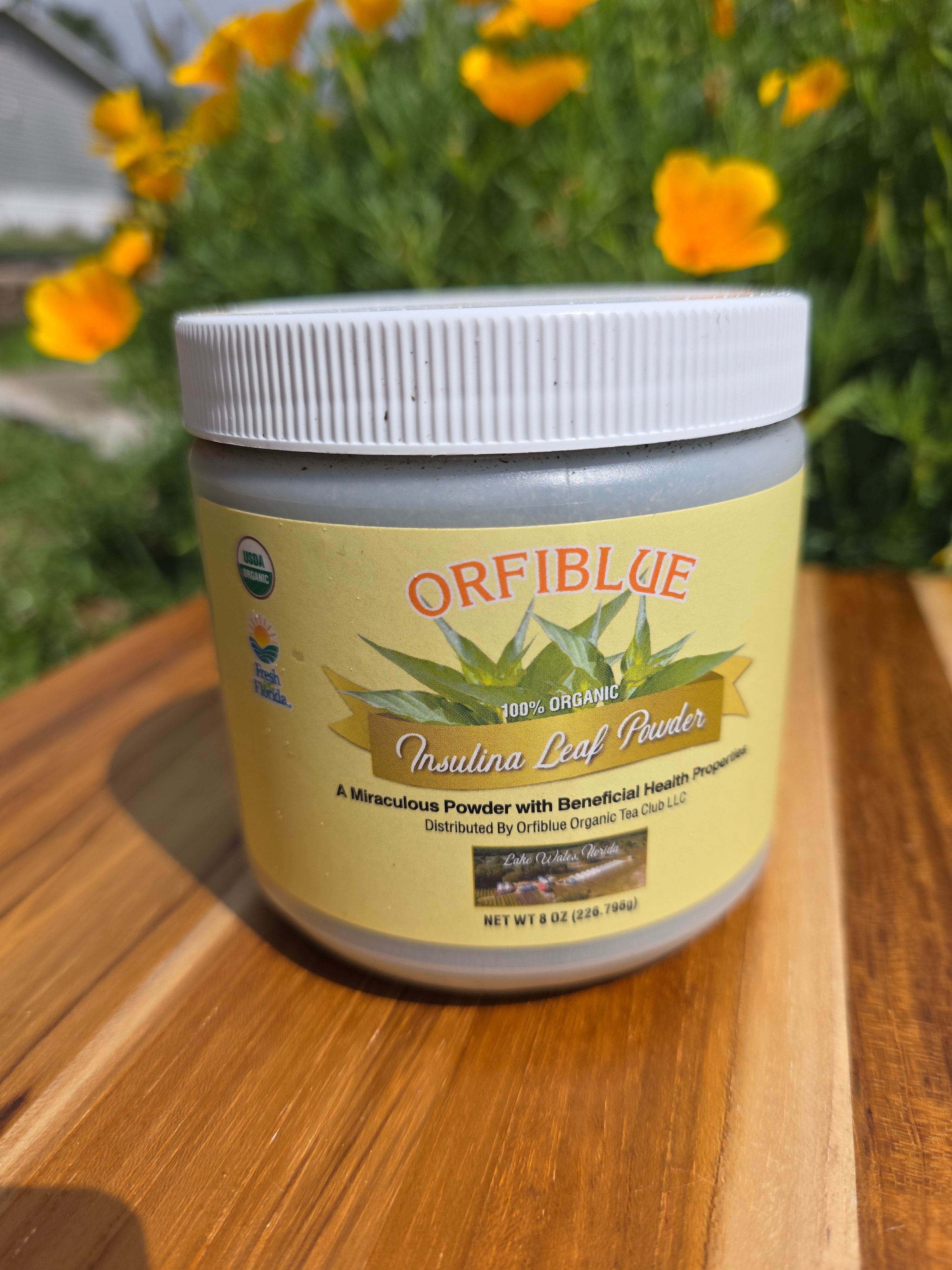 Organic Insulina Leaf Powder 8 oz