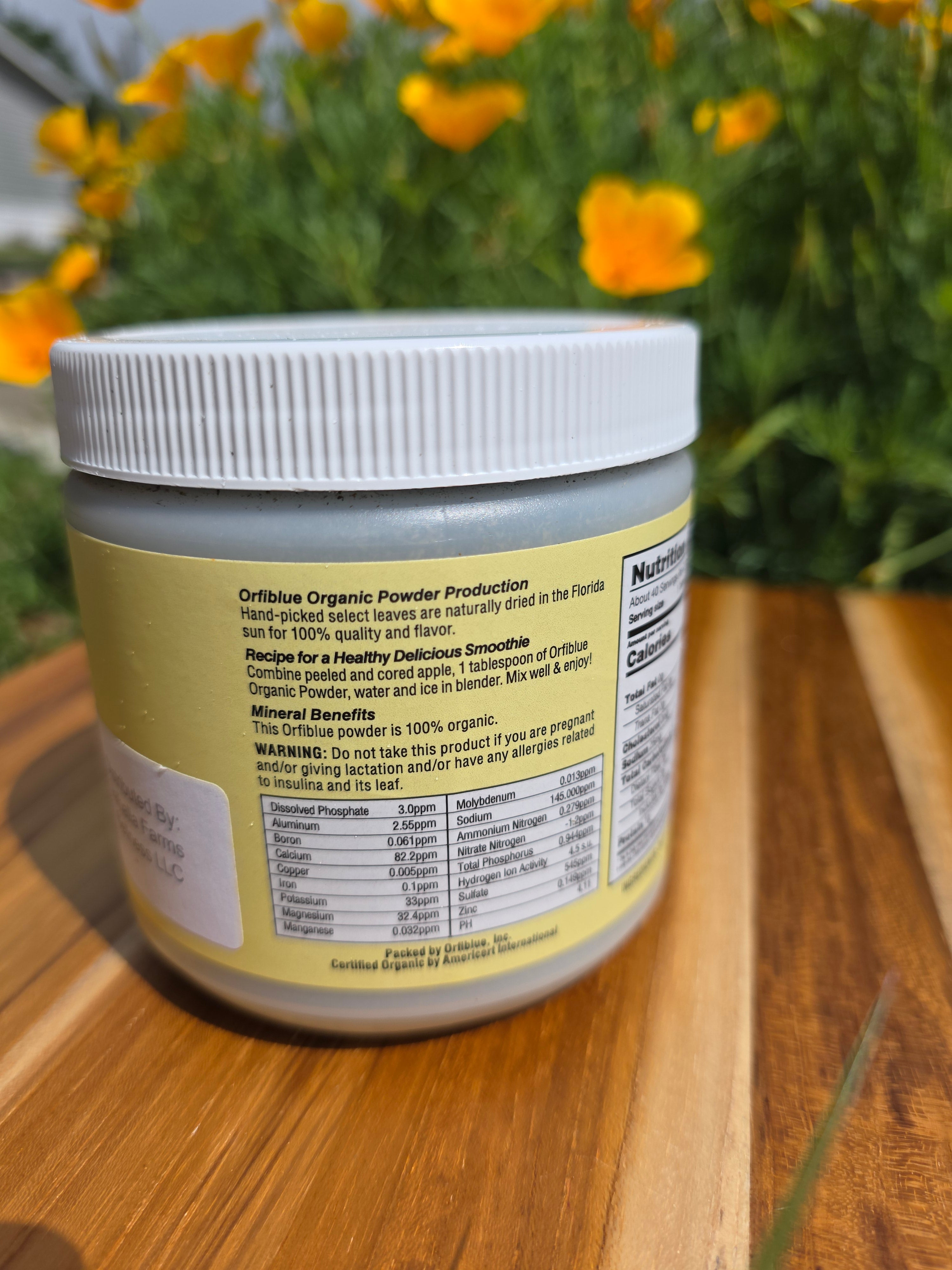 Organic Insulina Leaf Powder 8 oz