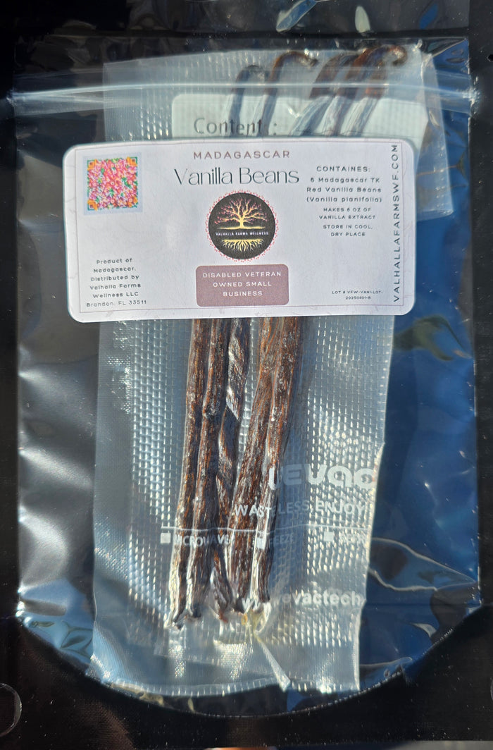 Madagascar TK Red vanilla beans for extract — Valhalla Farms